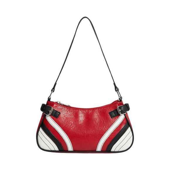 Color Block Hobo Handbag Top Handle Clutch Purses Casual Shoulder :> - Picture 1 of 6